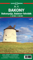 Katona Zoltán - Szarvas András (szerk.) : Bakony - Bakonyalja, Balaton-felvidék térkép 1:40000 / 1:80000 