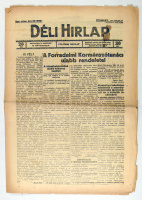 Déli Hírlap - Politikai napilap 1919. márc. 28. [A Forradalmi Kormányzótanács újabb rendeletei]
