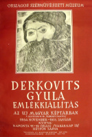 Derkovits Gyula emlékkiállítás - az Uj Magyar Képtárban 1954 nov.-1955 jan.