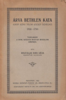 Hegyaljai Kiss Géza : Árva Bethlen Kata (Gróf Széki Teleki József özvegye) 1700-1759
