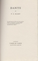 Eliot, T.S. : Dante