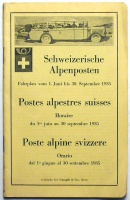 Schweizerische Alpenposten. Fahrplan vom 1.Juni bis 30. September 1935.