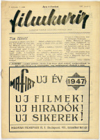 Filmkurir - A Magyar Filmipari Szövetség hivatalos lapja, 1947. január 4.