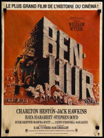 Joshep Smith (graf.) : Ben Hur [A világhírű történelmi film, korabeli, francia kiadású plakátja]