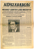 Népszabadság - Meghalt Leonyid Iljics Brezsnyev. 1982. november 12., péntek