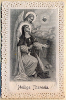 111 : [Ávilai Szent Teréz angyallal] „Heilige Theresia.”