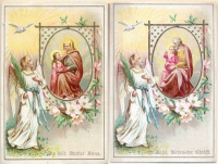 137 : [Szent Anna és Szent József] (2 db) „Die Heil. Mutter Anna – St. Josef, Nährvater Christi.”