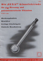 Jenaer Glaselektrode - für PH Messung und potentiometrische Titration