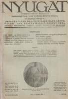 Ignotus (főszerk.) : Nyugat X. évfolyam, 3. szám. 1917. február 1.