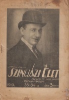 Incze Sándor (szerk.) : Színházi Élet, 1919. 33-34. szám. Szeptember 14-től 20-ig.
