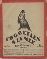 Független Szemle. Kulturális havi folyóirat. Megjelenik havonként. Szerkeszti Czakó Ambró. I. évfolyam (1921) 11–12. sz.