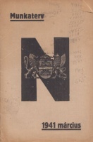 Novágh Gyula (szerk.) : Munkaterv. 1941 március [Programfüzet]