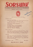 Sorsunk - A Janus Pannonius Társaság folyóirata. 1943. június.
