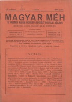 Kamenitzky Sándor (szerk.) : Magyar Méh LX. évf./4. sz. 1939 ápr.
