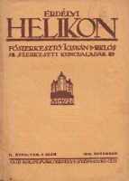 Erdélyi Helikon.  1929. november.; II. évf. 9. szám