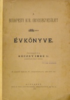 Réczey Imre : A Budapesti Kir. Orvosegylet 1881-diki évkönyve