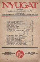 Babits Mihály - Gellért Oszkár (szerk.) : Nyugat XXVIII. évfolyam 9. sz. 1935. szeptember