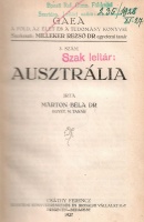 Márton Béla : Ausztrália