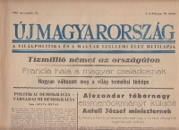 Új Magyarország - A világpolitika és a magyar szellemi élet hetilapja. 1945. november 21. 