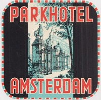 Ismeretlen : Park Hotel. Amsterdam. [Bőröndcímke]