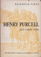Sietz, Reinhold : Henry Purcell - Zeit, Leben, Werk.