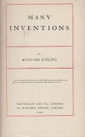 Kipling, Rudyard : Many Inventions
