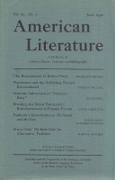 Budd, Louis J., (Ed.) : American Literature - A Journal of Literary History, Criticism, and Bibliography. Vol. 62, No. 2 June 1990
