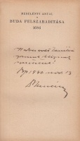 Meszlényi Antal : Buda felszabadítása 1686 [Dedikált példány]
