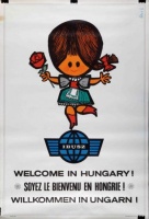 Ágas Ervin (graf.) : IBUSZ - Welcome in Hungary! Soyez le Bienvenu en Hongrie! Wilkommen in Ungarn!