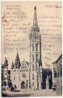 Budapest. Mátyás-templom. - Mathias-Kirche.