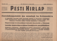 Pesti Hirlap. 1940. szept.11. - Honvédcsapataink ma vonulnak be Kolozsvárra