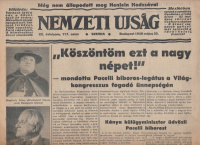 Nemzeti Ujság 1938. máj.25. - 