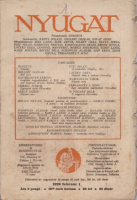 Nyugat XXII. évfolyam 3. sz. 1929. február 1.
