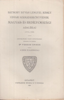 Veress Endre (S : Báthory István lengyel király udvariszámadáskönyvének magyar- és erdélyországi adalékai (1576-1586)