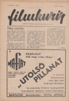 Filmkurir. I.évf. 3.sz.- A Magyar Filmipari Szövetség hivatalos lapja, 1946. nov. 9.
