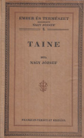 Nagy József : Taine - A XIX. század pozitivizmusa