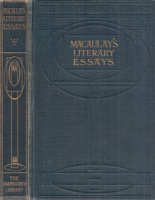 Macaulay, Lord : Literary Essays