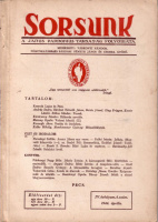 Sorsunk - A Janus Pannonius Társaság folyóirata. 1944. április