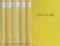 Schweitzer, Albert : Ausgewählte Werke in fünf Bänden (1-5)