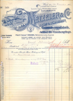 Metzeler and Co. nach G. Schneider - Gummiwarenfabrik und alle Artikel für Krankenpflege.  Wien, Königsegg-Gasse 6. (Gummihof).  (1913)