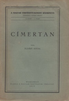 Áldásy Antal : Címertan (Első kiadás)