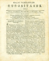 Kultsár István (szerk.) : Hazai ’s Külföldi Tudósitások, 1819 / 17. sz.