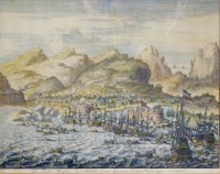 De Stadt Allegona, op t Eylandt Groot Canaria, in den Jaare 1599 vermeestert