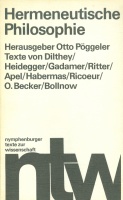 Pöggeler, Otto (Herausgeber) : Hermeneutische Philosophie