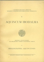 Aquincum irodalma