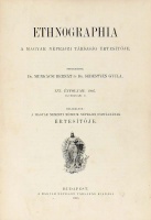 Ethnographia. A Magyar Néprajzi Társaság értesítője. XVI. évfolyam. 1905.