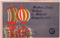 Merkur, Junó, Rubens és Mikádó könyvborítók. MPTG 3. számú mintafüzet