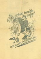 A Szovjetnek barátja vagy? Nos, gyere Szibériába! [Röplap; karikatúrával illusztrált.]
