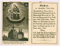 Imádság rézmetszetű szentképpel a grazi lazaristák templomának évfordulójára, 1863. július 18.