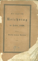 Mailáth, Johann : Der ungarische Reichstag im Jahre 1830